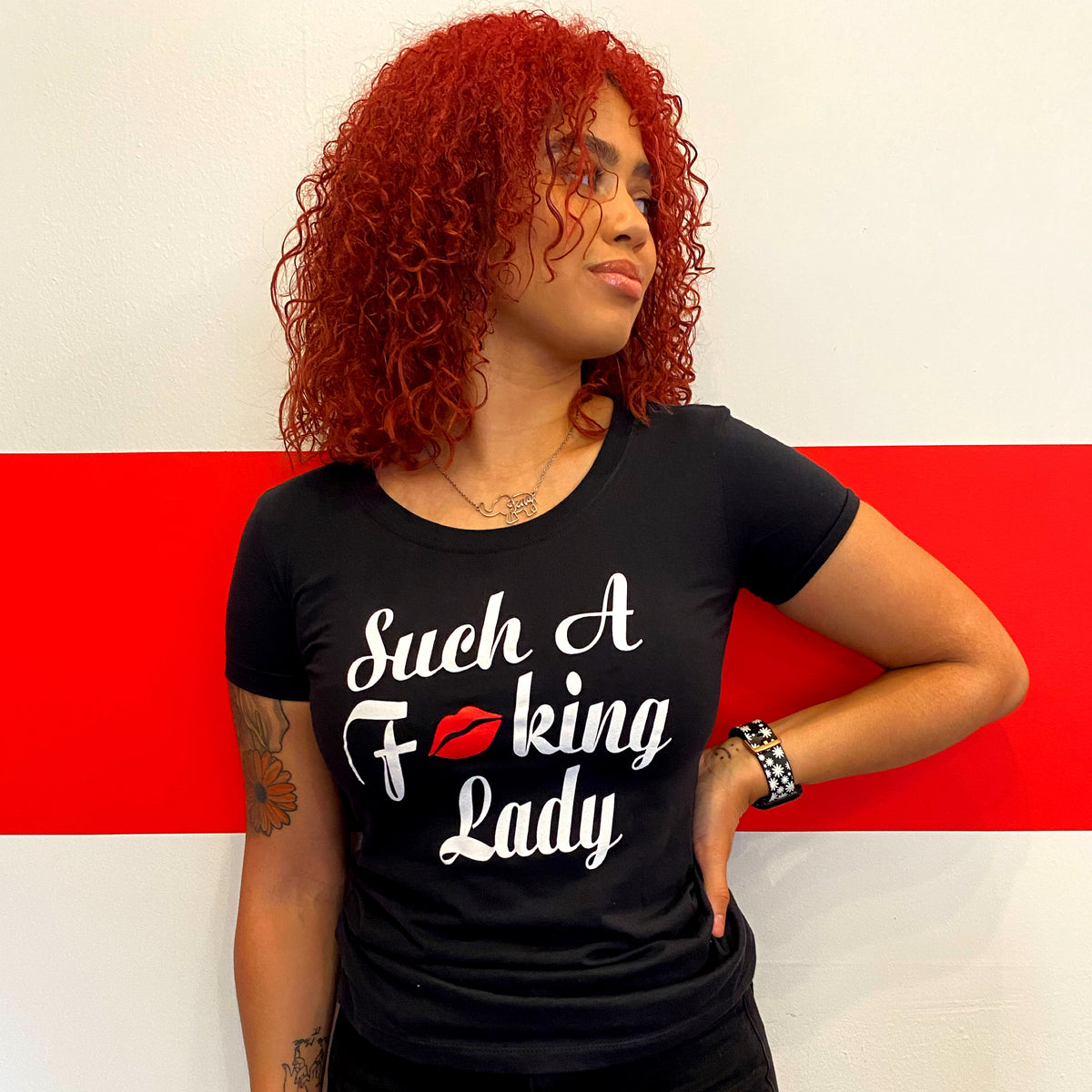 Such A Fucking Lady Tee - Red Lip – THEFRESHERBRAND
