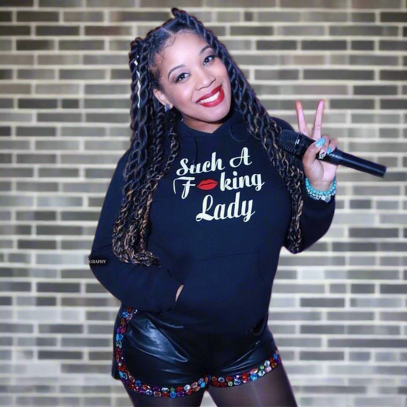 Such A Fucking Lady Hoodie - Red Lip