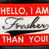 Fresher Nametag Trucker Hat - Red