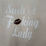 Such A Fucking Lady Crewneck - Brown Lip