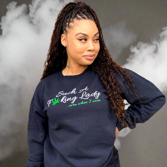 Such A Fucking Lady Crewneck - Smoke