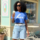 her. Crop Tee - Pastels