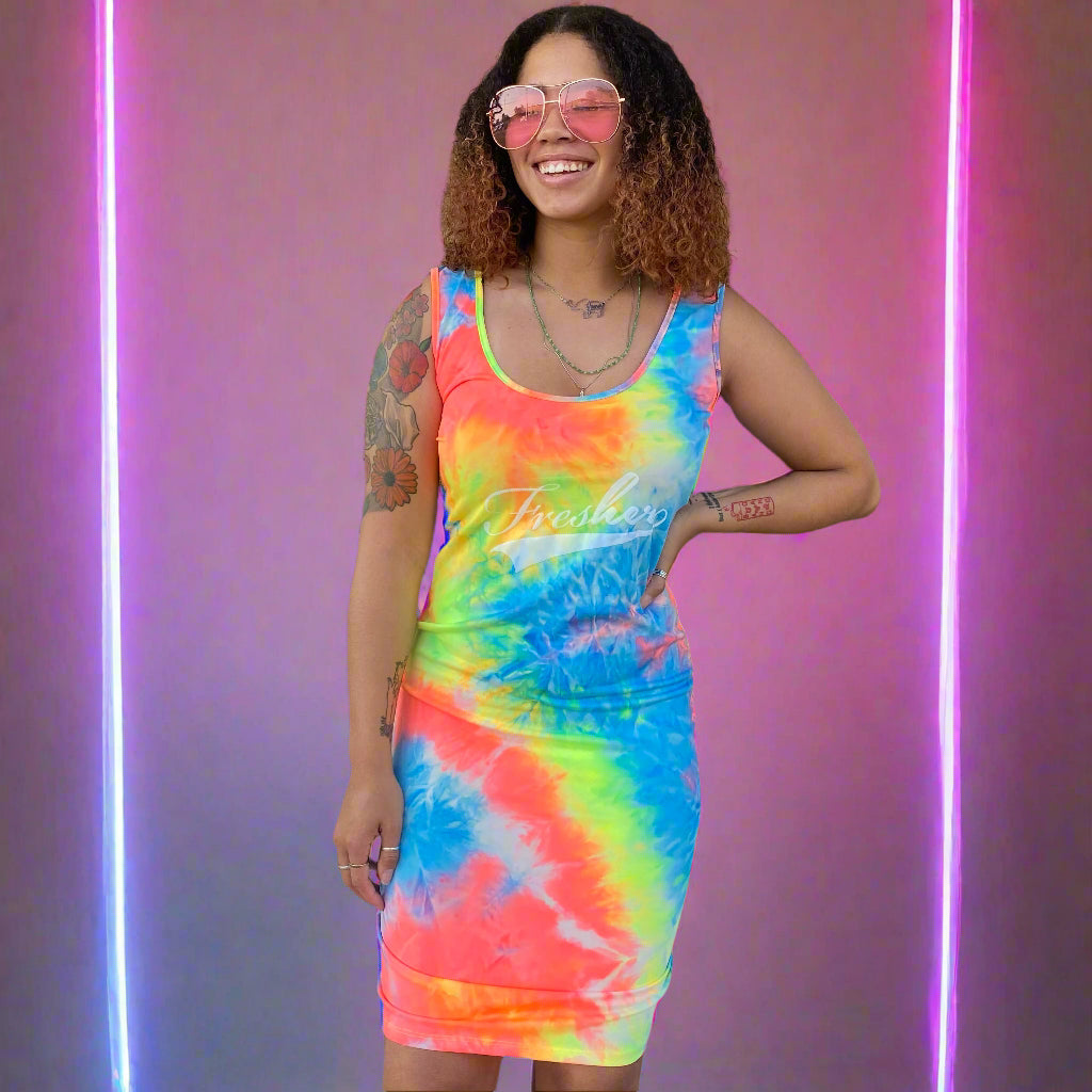 Fresher Bawdy Dress - Neon Glow  THEFRESHERBRAND