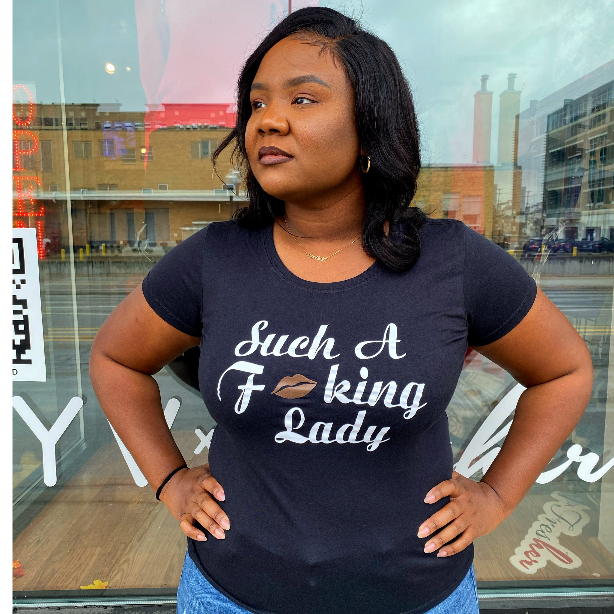 Such A Fucking Lady Tee - Brown Lip – THEFRESHERBRAND