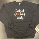 Such A Fucking Lady Crewneck - Red Lip