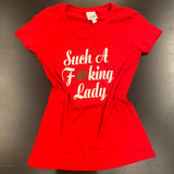 Such A Fucking Lady Tee - Brown Lip