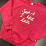 Such A Fucking Lady Crewneck - Red Lip