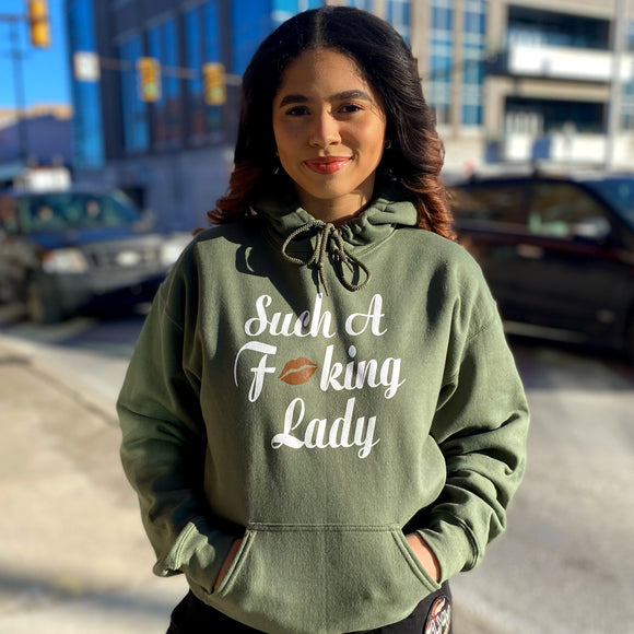 Such A Fucking Lady Hoodie - Brown Lip