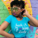 Such A Fucking Lady Tee - Purple Lip