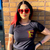 Fresher Letterman Ladies Tee - Leopard