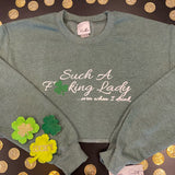 Such A Fucking Lady Crop-St. Patty's