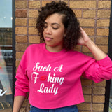 Such A Fucking Lady Crop - Red Lip