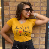 Such A Fucking Lady Tee - Red Lip