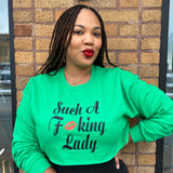 Such A Fucking Lady Crop - Red Lip